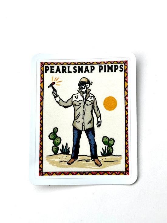 Pearlsnap Pimps Sticker